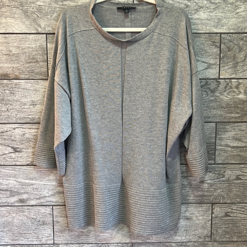 Cyrus Women’s 2x long sweater , Gray